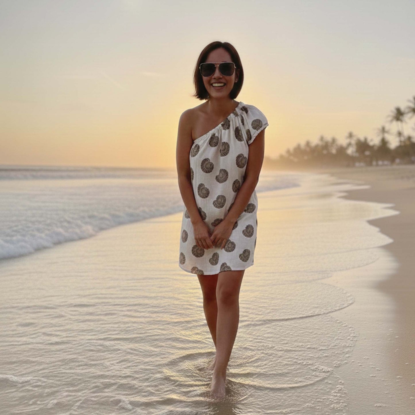 Vestido caracola mujer