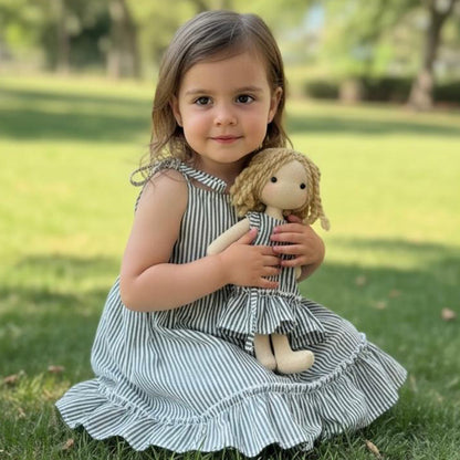 Vestido Lirio niña verde