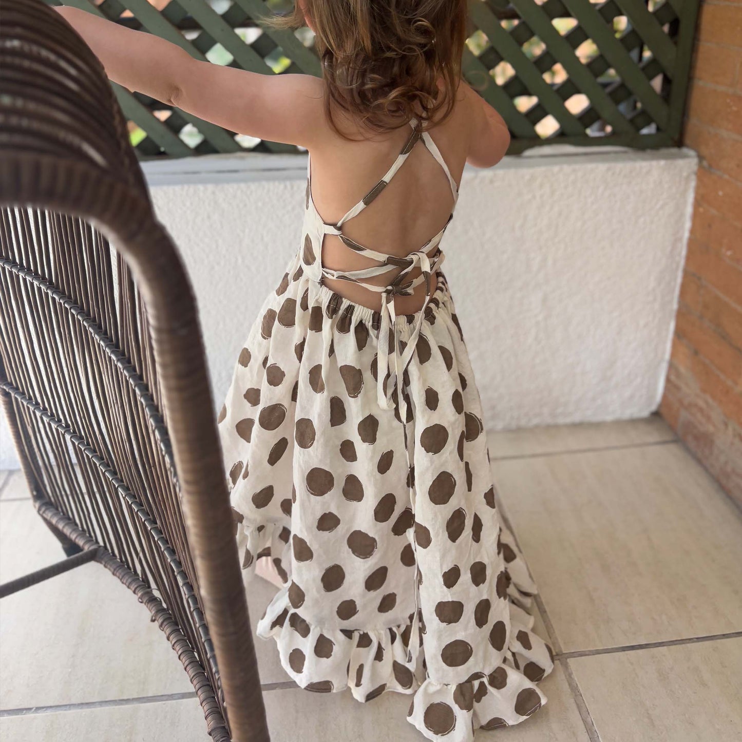 Vestido Leuco Niña Lunares